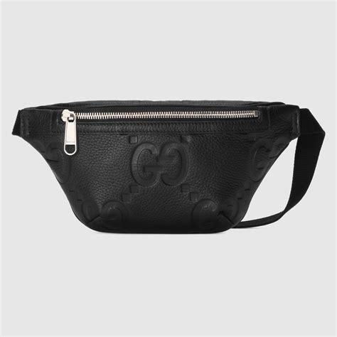 Marsupio in pelle Jumbo GG in Nero 